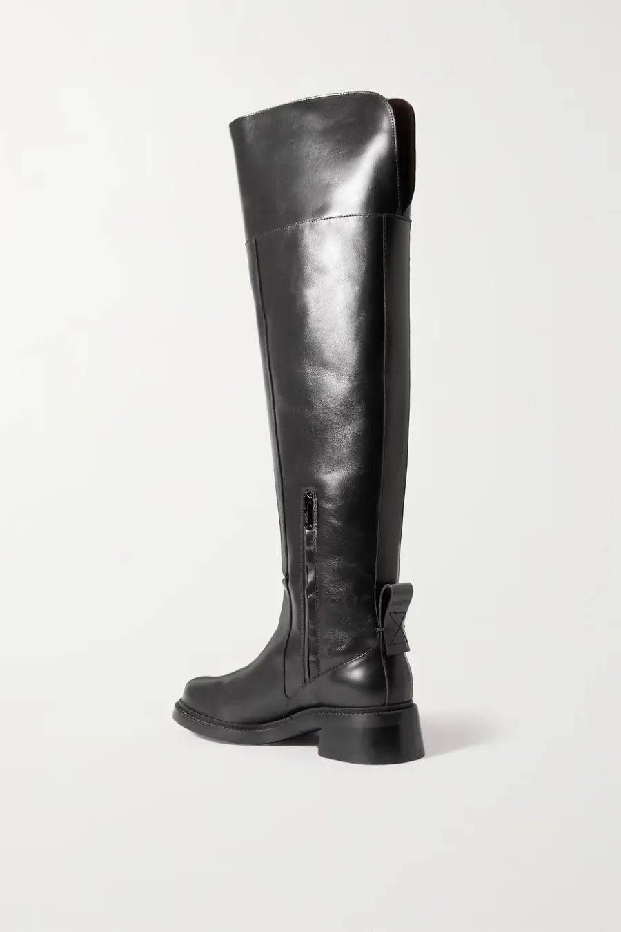 Bonni Leather Knee Boots Black