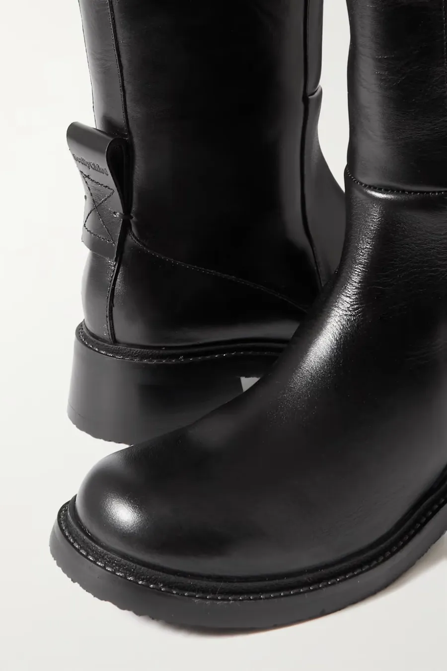 Bonni Leather Knee Boots Black