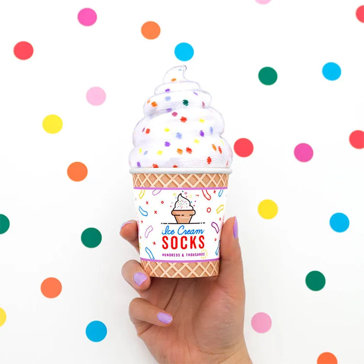 LUCKIES Socks: Ice Cream