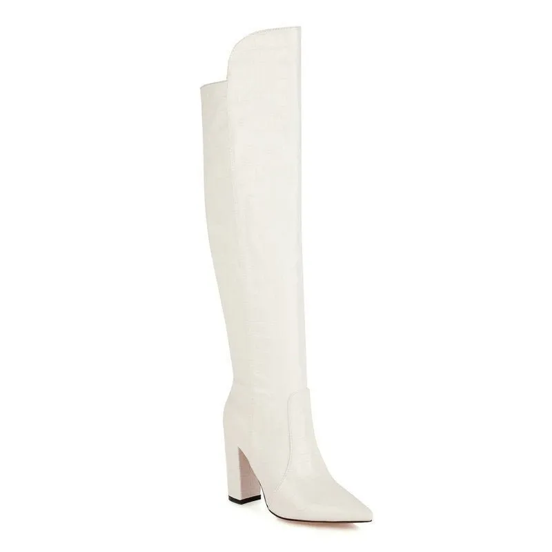 Pre Order:  Snake Pattern Waterproof Platform Boots