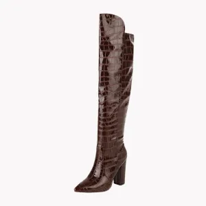 Pre Order:  Snake Pattern Waterproof Platform Boots