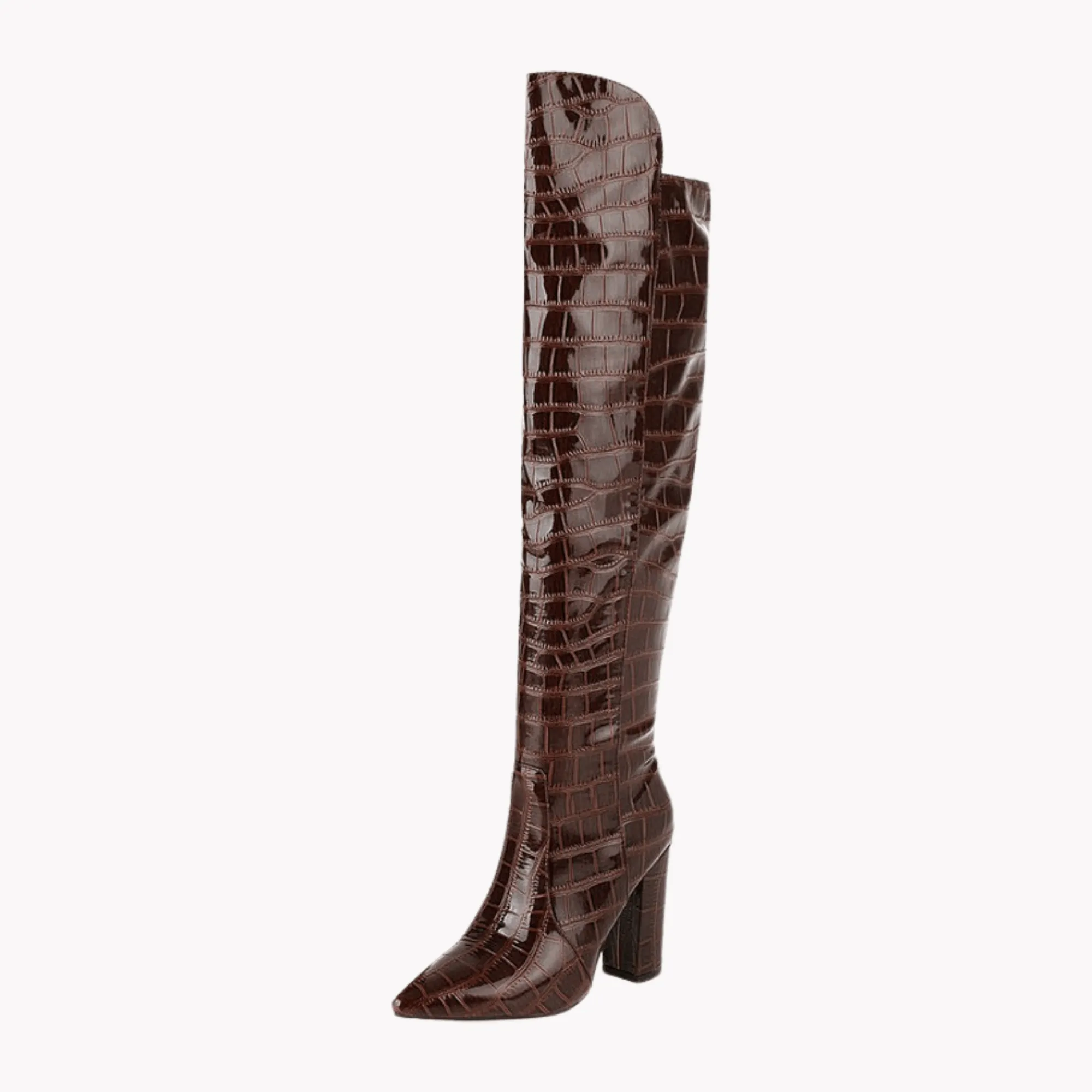 Pre Order:  Snake Pattern Waterproof Platform Boots